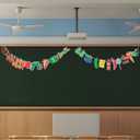 Very Hungry Caterpillar Banner Back to School Decorations Fiesta Birthday Party Decorations Wall Decor for Family Kindergarten Classroom