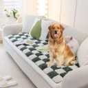 Dog Couch Cover Protector, Dog Couch Coves for Sofa, Couch Cushion for Dogs Washable, Pet Mat Bed Couch Covers for Large Dogs (27.5 x 82.6 inch, Dark Green)