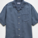 American Eagle Blue Poolside Button Up Shirt XXXL
