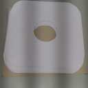 TAKMORK 12-Inch Vinyl Record Inner Paper Sleeves - 80g Heavyweight Paper for 33 RPM LP & Albums, Protective Inserts with Center Hole & Rounded Corners, White, 25pcs