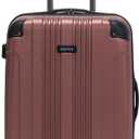 Kenneth Cole REACTION Out of Bounds Lightweight Hardshell 4-Wheel Spinner Luggage, Rose Gold, 24-Inch Checked