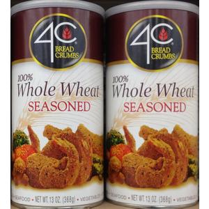 4C Premium Bread Crumbs, Whole Wheat Seasoned with Pecorino Romano Cheese, 13 Ounce (Pack of 1), BB 03-04-28