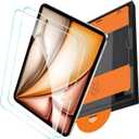 OMOTON Screen Protector for iPad Air 13 Inch M4/M3/M2 (2026/2025/2024, 8/7/6th Gen), Tempered Glass with Easy Installation Tray, Case & Apple Pencil Compatible, Bubble-Free, HD Clear