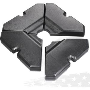 FRUITEAM 233lbs Capacity Durable Patio 4pcs Umbrella Base,with Easy-Fill Ports for Water/Sand,Stabilizes 9-11FT Large Cantilever Outdoor Umbrellas