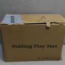 Baby Play Mat, 74 x 50 Inch Play Mat Perfect for Use Baby Playpen, Foldable Baby Foam Playmat for Floor, Portable Waterproof Activity PlayMats for Babies, Infants and Toddlers (Beige)