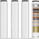 4 Pack Replacement Filters Compatible With Cobbe Handheld Shower Head,Water Filter For Water Softening,Removes Chlorine(White)