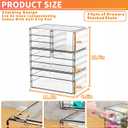 Yieach 3 Pack Clear Storage Drawers With 10 Drawers,Stackable 11.1 Large Acrylic Drawer Organizer and Makeup Organizer For Vanity,Bathroom Countertop,Cabinet,Pantry,Office Supply Storage Bins Drawers