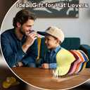 Lampeez Light up Hat Organizer, Acrylic Hat Holder with Solid Wooden Base with USB powered, Hat Stand for Baseball Caps Flat Caps Duck Tongue Cowboy Hats(Customized)