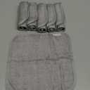 6-Pack Soft Baby Washcloths, Viscose from Bamboo - Kids, Newborn Bath Towels, Infant Shower, Toddler Reusable Face Towel, Gentle on Skin, Face Wash Cloths for Babies, 10x10 (Cool Gray)