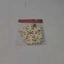 Wood Christmas Craft Ornament - Snowflake - 2 Count - 8 Inch Diameter