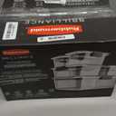 Rubbermaid Brilliance Food Storage Containers, Set of 5 (10 Pieces), BPA-Free, Leak-Proof, Clear