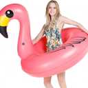 Jasonwell Giant Inflatable Flamingo Pool Floats Party Float Tube with Fast Valves Summer Beach Swimming Pool Lounge Raft Decorations Toys for Adults & Kids