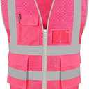 A-SAFETY 21 colors High Visibility Reflective Safety Vest, Size Medium