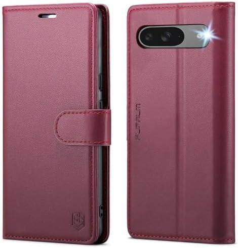 FLIPALM Wallet Case for Google Pixel 10 5G/Pixel 10 Pro, RFID Blocking Credit Card Holder, PU Leather Folio Flip Kickstand Protective Shockproof Cover (Red)