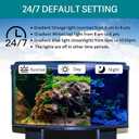 hygger 24/7 Mode Submersible Aquarium LED Light, Full Spectrum Hidden Fish Tank Light with 3 Rows Beads 7 Colors Auto On Off Sunrise-Daylight-Moonlight, Adjustable Timer Brightness