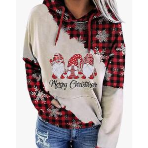 FAYALEQ Christmas Sweatshirt Women Christmas Tree Shirt Xmas Vacation Graphic Casual Long Sleeve Pullover Tops Blouse M