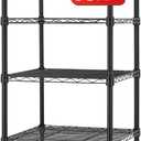 Finnhomy Heavy Duty 8 Tier Wire Shelving, 18x18x78.8 inches 8 Shelves Storage Rack with Thicken Steel Tube, Pantry Shelves for Storage, Adjustable Metal Shelving Unit, NSF Certified, Black