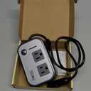 200W Car Power Inverter, FOVAL 12V DC to 110V AC Car Inverte with 4 USB Ports Car Outlet Adapter, Power Inverter for Vehicles, Car Plug Adapter Outlet for Laptop Computer Charger (Gray)