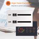 Run Star Remanufactured 127 T127 Black Ink Cartridge Replacement for Epson 127 T127 Used with Workforce Pro WF-3520 WF-3530 WF-3540 WF-7010 WF-7510 WF-7520 WF-545 WF-645 Printer (2 Black)