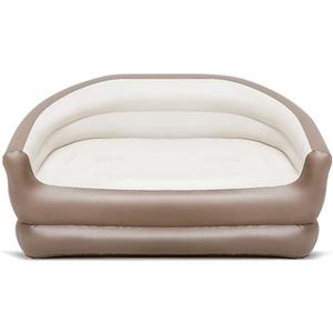 Twin Size Air Mattress Inflatable SofaDouble Inflatable Chair for Adults-Flodable Blow Up Couch Lounger-Portable Air Sofa for Indoor Living/Tent Camping/Outdoor Activities