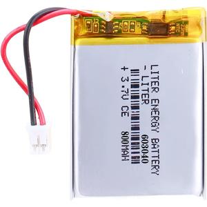 3.7V Lipo Battery 800mAh Rechargeable Lithium ion Polymer Battery 603040 with JST Connector