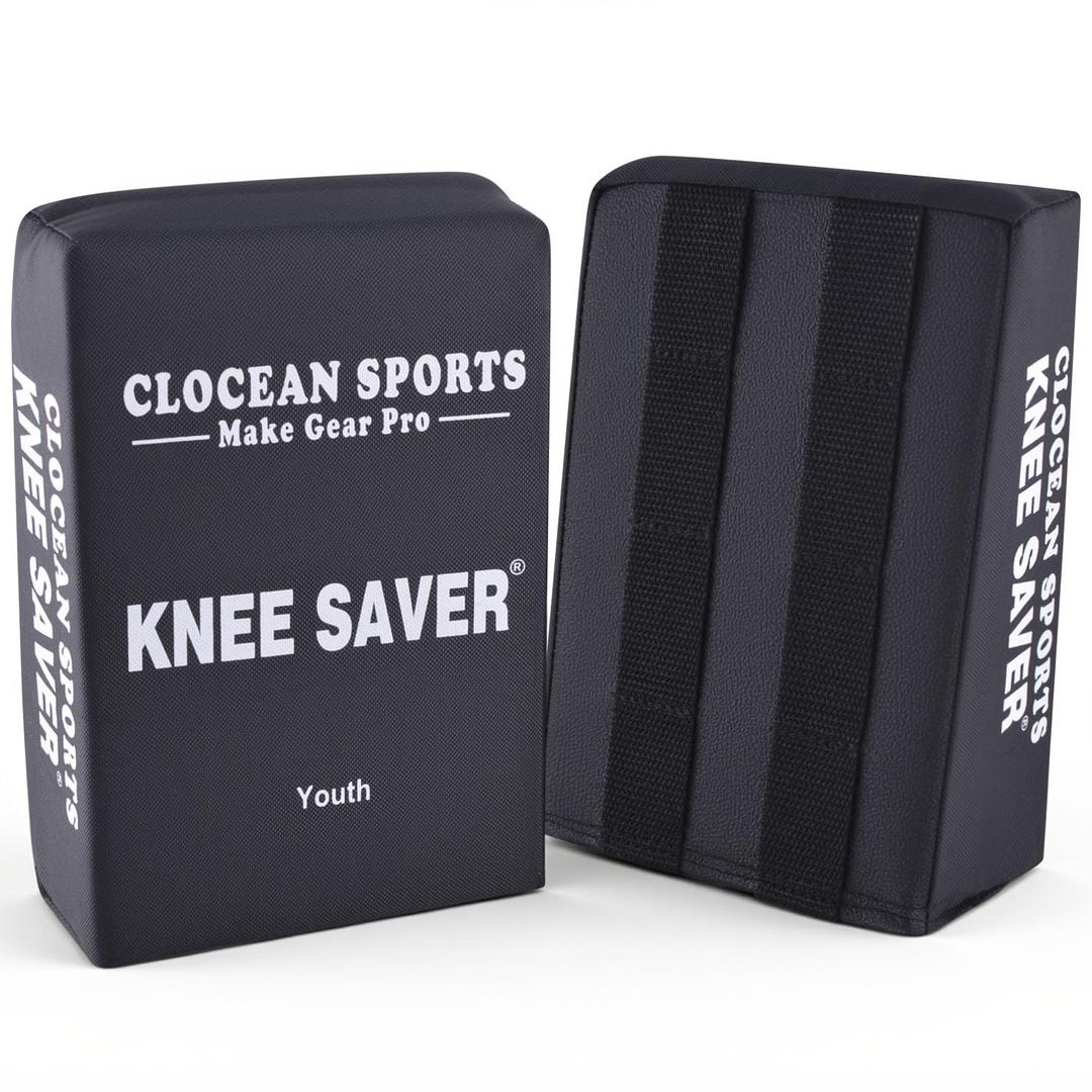 Soft Cushioned Catcher Knee Support, Multi Sided Design Catcher Knee Pads, Baseball Softball Catcher Sitting Pad Behind the Knee, Catcher's Gear Knee Wedge to Relieve Stress for Youth Kid