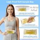Urine Test Complete Kit, 2 to 4 oz Concealed Sample Bag with Adjustable Belt, Temperature Strips & Funnel, Reusable Storage System for Hospitals, Suitable for Emergency and Travel Use