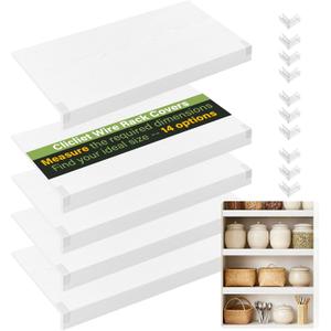 Wire Rack Covers for Shelves, 40*12 inch Wires Shelf Cover, Shelfs Covers for Wire Shelving, Easy to cut Install Wires Shelf 0.31-inch Thick Moisture Durable Shelfs Liner for Kitchen, Pantry White
