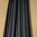 Double Curtain Rod - Heavy Duty Blackout Double Curtain Rods for Windows 66 to 120 inch, Industrial Wrap Around Curtain Rod Black for Sliding Door, for Sheer Curtains & Drapes, Telescoping Adjustable