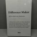 3 x Inspirational Canvas Wall Art Motivational Quotes Poster Prints Difference Maker Definition Painting Positive Office Desk Picture Wall Decor for Living Room Bedroom 16x24in Framed Ready to Hang