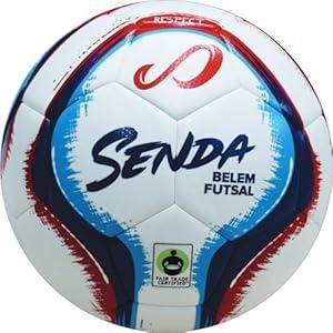 SENDA Belem Training Futsal Ball, Fair Trade Certified, White, Size 2 (Ages 7 & Under)