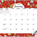 2 x 2026 Magnetic Calendar for Refrigerator 24 Month 13 x 11.4 Inch from January 2026 to December 2027, Fridge Wall Monthly Magnet Calendar Planner, Season and Holidays Decor for Home Easy Organizing