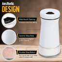 The Original Salt and Pepper Shakers set - Black & White - Spice Dispenser with Adjustable Pour Holes - Stainless Steel & Glass - Set of 2 Bottles