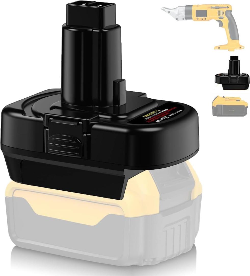 for Dewalt 20V Li-Ion to 14.4V-12V Ni-Mh Battery Adapter, Convert for Dewalt 20V Battery to 14V 12V DC9091 DW9091 DW9094 DE9091 DE9071 DE9072 DE9075 Cordless Power Tool