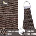 LOVE STORY 16' x 16' x 16' Triangle Brown Sun Shade Sail Canopy Sunshade UV Block for Outdoor Patio Garden Backyard