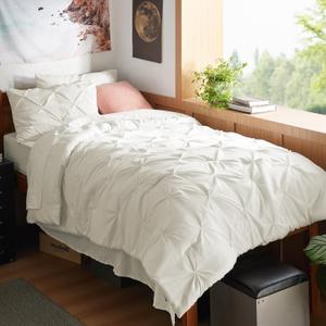 Bedsure Twin XL Comforter Set Ivory - Dorm Room Essentials, Extra Long Twin XL Bedding Set with Sheets, All Season Down Alternative Comforter with Sheets, Pillowcase & Sham