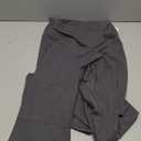 Sunzel Flare Leggings, Crossover Yoga Pants with Tummy Control, High Waisted and Wide Leg, No Front Seam Grey Medium 28" Inseam