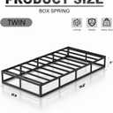 UOMEUR 7 Inch Twin Box Spring, 2500 LBS Heavy Duty Metal Mattress Foundation with Fabric Cover, Easy Assembly