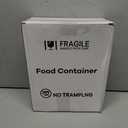 TBMax Rice Container 10 Lbs Kitchen Pantry Food Storage Container, Small Pet Dog Cat Food Container Dispenser 6 Lbs, Plastic Rice Cereal Flour Holder with Cup for Dry Food Storage Organization