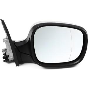 Right Side Mirror Assembly Compatible with X3 2011-2014 Passenger Side Door Mirror w/Heated & Power Adjustment and Power Glass (3pins White)