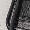 SONGMICS Clothes Rack with Wheels, Double-Rod Clothing Rack for Hanging Clothes, 25.4mm Metal Garment Rack with Dense Mesh Storage Shelf, 110 lb Load Capacity, 2 Brakes, Black UHSR027B01