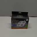 GE UltraPro 3-Outlet Surge Protector with 4ft Braided Cord, Power Strip, Extension Cord, Flat Plug, 1 USB-A & 1 USB-C Port, 245 Joules, for Home School & Office, Charging Station, White  81786