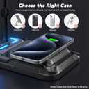 KDD Headphone & Controller Stand with Wireless Charging - Rotatable Headset Stand with 9 Light Modes - Controller Holder with 2 USB and Type C Ports - for Gamers Desktop Accessories
