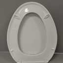 KOHLER K-4774-0 Brevia Elongated White Toilet Seat with Quick-Release Hinges And Quick-Attach Hardware For Easy Clean, White