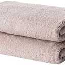 DREAMY RIKKA 2 Piece Premium Turkish Hand Towels for Bathroom Turkish Cotton with Coresoftair™ Technology Ultra-Soft Absorbent Quick Drying and Durable 2 Hand Towels (16x30), Pebble Stone
