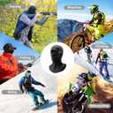 Cold Weather Balaclava Ski Mask for Men Windproof Thermal Winter Scarf Mask Women Neck Warmer Hood for Cycling (Black)