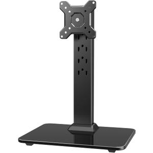 HUANUO Monitor Stand, Freestanding VESA Mount for 13 to 34 Inch Screens, Holds up to 44lbs, 5 Height Options, Swivel Desk Stand Riser With 360 Rotation, VESA 75x75mm/100x100mm
