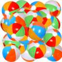30 Pack Beach Balls Bulk, Inflatable Pool Toys Beach Toys for Kids Beach Balls for Summer Water Games