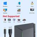 USB 3.0 and Type-C External Bluray Drive, External Bluray Burner and External Blueray/DVD Drive for PC, Blu Ray Disc Reader Compatible with Windows XP/7/8/10, Laptop, Desktop, MacOS for MacBook
