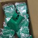 15 Pack Metal Cowbells 3 Inch Green Cow Bells Noise Makers Loud Cow Bell with Handles, Small Cowbell Hand Percussion Cowbells for Sporting Events, Cheering, Football Games, Weddings